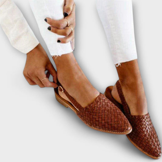 Luisa™ | Mokassins visgraat patroon