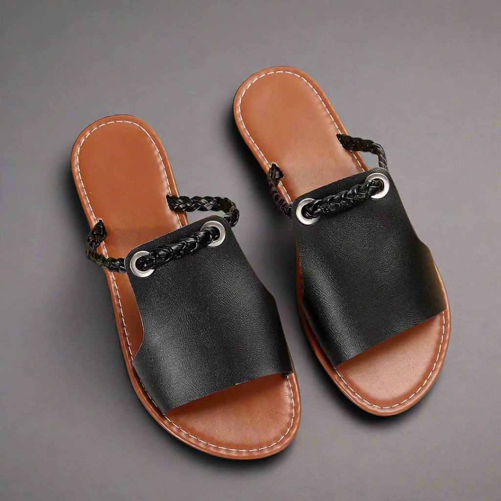 Katelina™ | Handgemaakte platte sandalen van premium materiaal