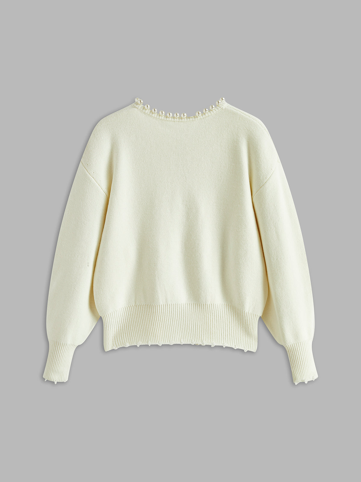Parelrand Versleten Cardigan