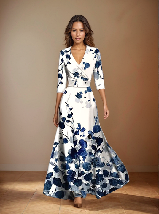 Lorraine™ | Luxe Maxi-jurk met flatterende V-hals