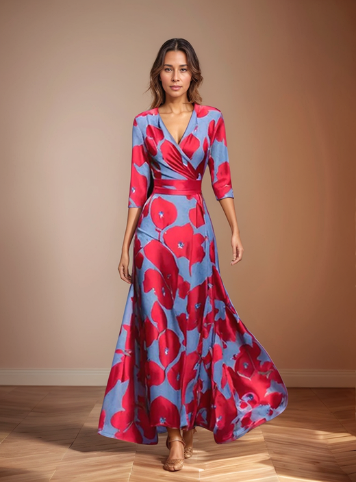 Lorraine™ | Luxe Maxi-jurk met flatterende V-hals