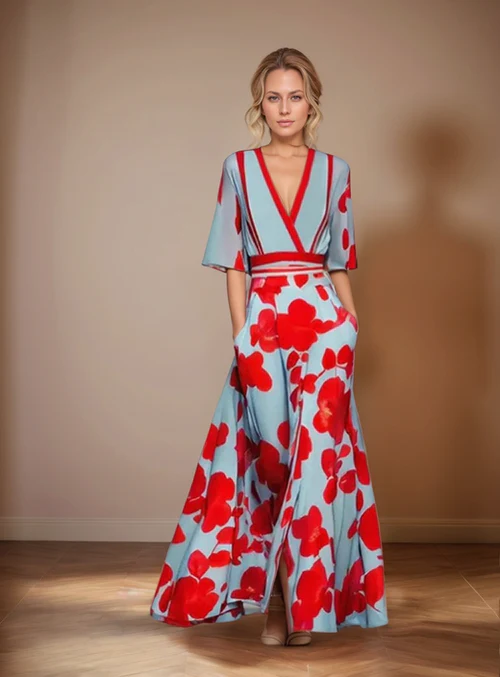 Lorraine™ | Luxe Maxi-jurk met flatterende V-hals